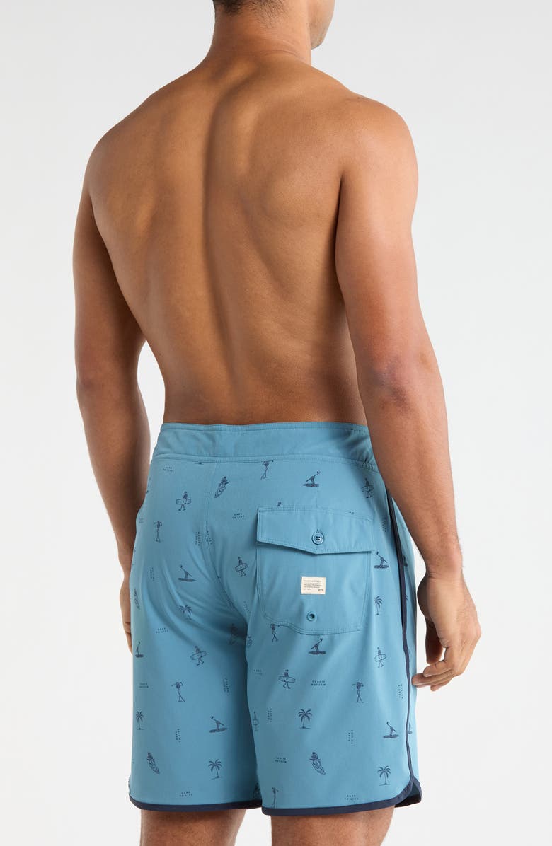 TravisMathew Shred It Board Shorts, Alternate, color, Captains Blue