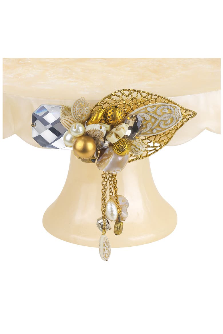 Decorative Cake Stand, Alternate, color, IVORY
