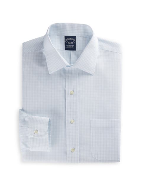 Big & Tall Non-Iron Graph Patterned Dress Shirt