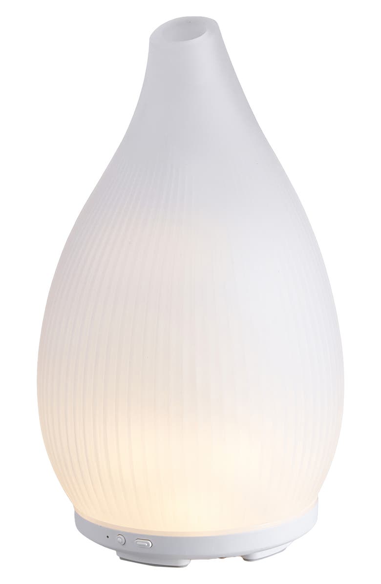 SERENE HOUSE Bud White Glass Ultrasonic Diffuser, Alternate, color, White