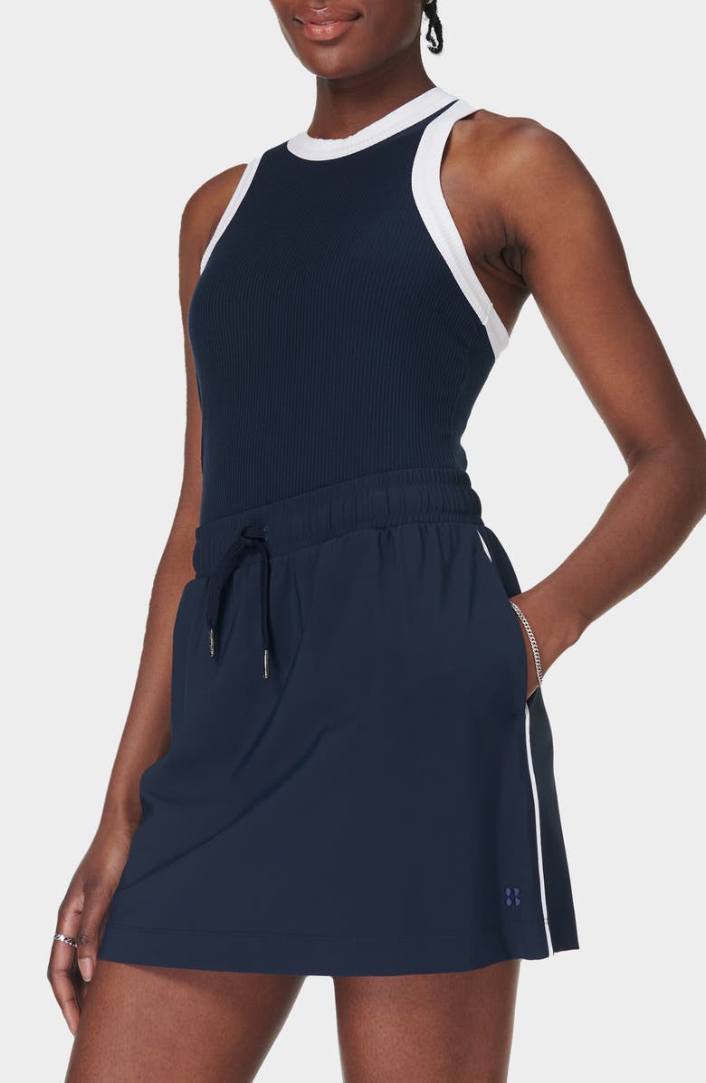 Sweaty Betty Explorer Miniskirt, Alternate, color, Navy Blue