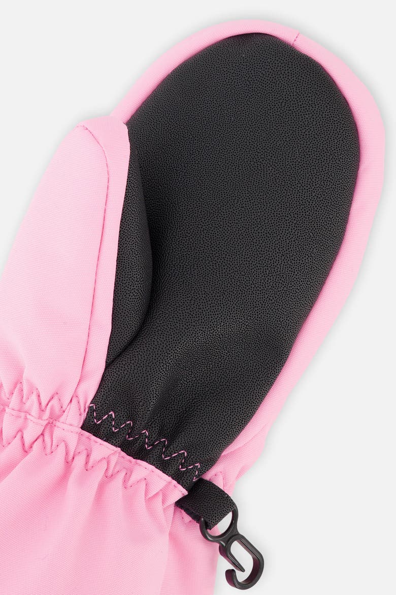 Palm Winter Play Rubberized Waterproof Mittens, Alternate, color, Pink