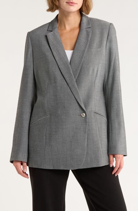 Jade Oversize Notch Lapel Blazer