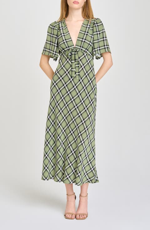 Jules Plaid Midi Dress