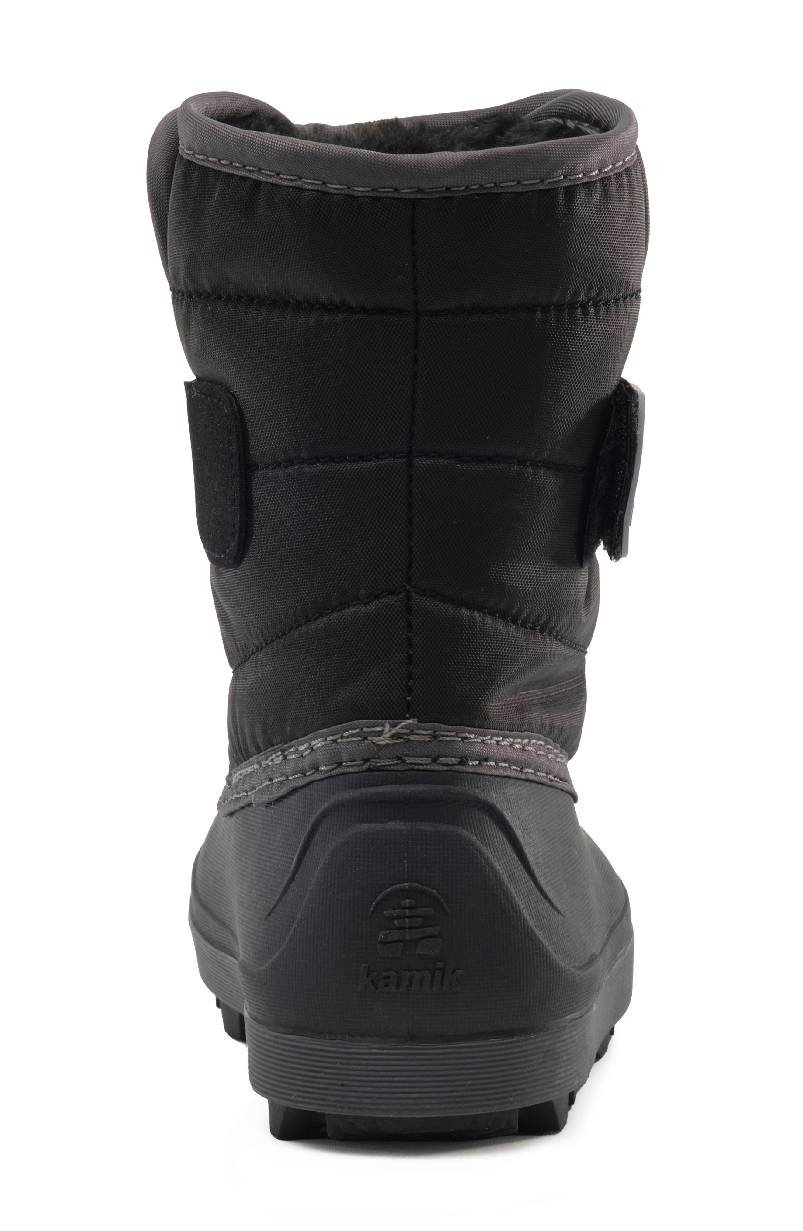 Kamik Kids' Snowbug 7 Waterproof Faux Fur Lined Boot, Alternate, color, Black