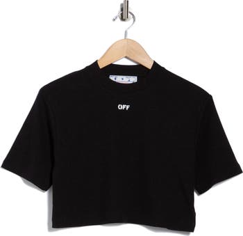 Off Stamp Rib Crop Tee