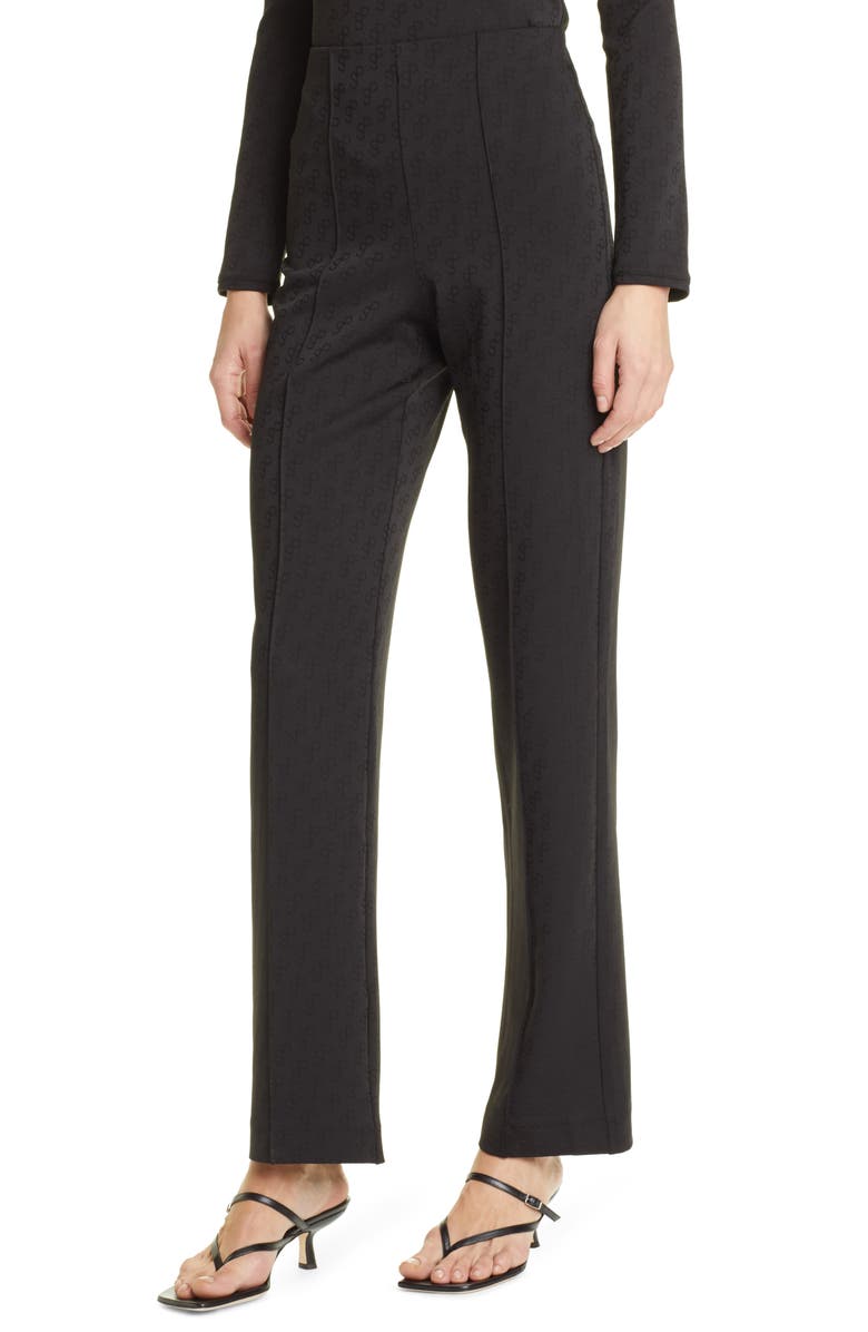Saks Potts Lissi Texture High Waist Slim Pants, Alternate, color, 