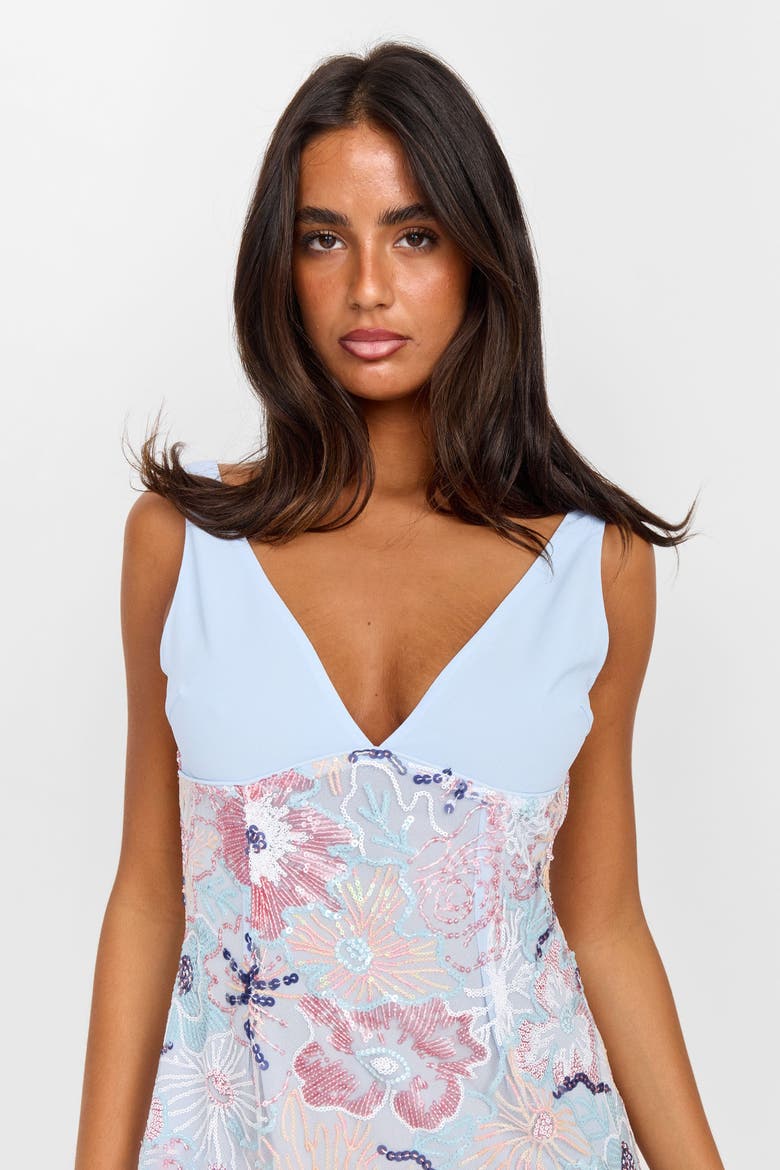 Atlas Mini Dress, Alternate, color, Blue