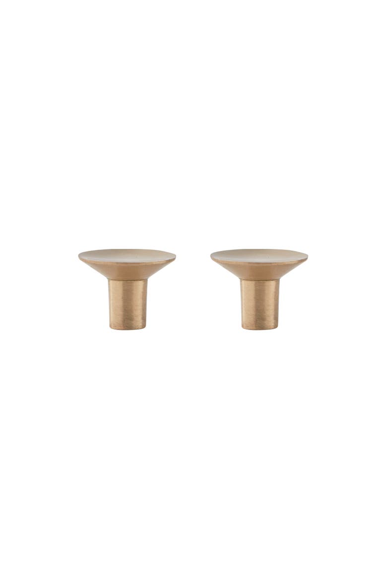 Rina Hook / Knob, Main, color, Brushed Brass