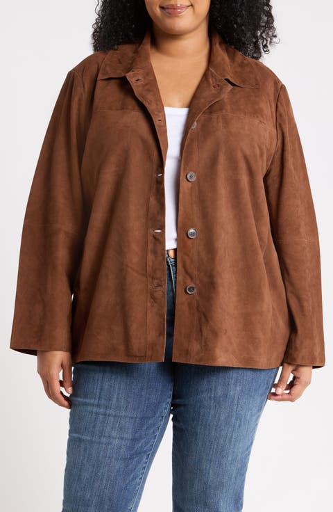 Suede Shirt Jacket