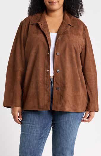 Suede Shirt Jacket