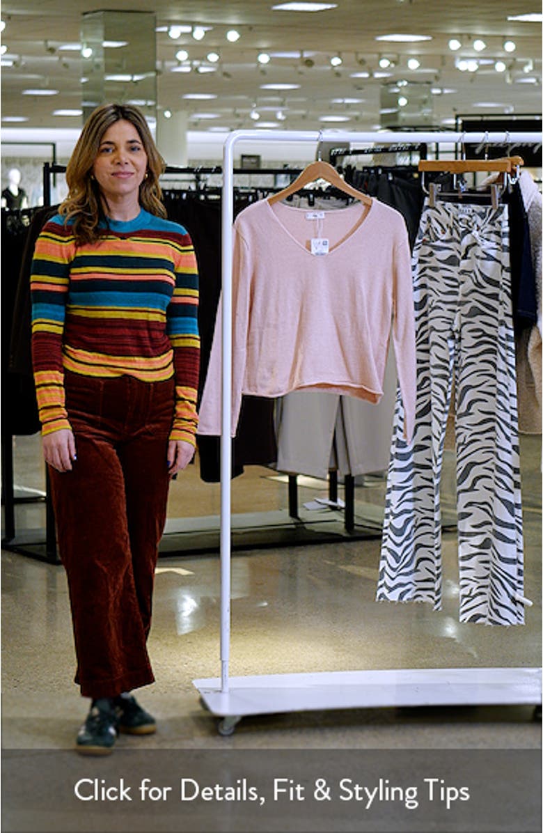 V-Neck Cotton Blend Sweater, sales video thumbnail