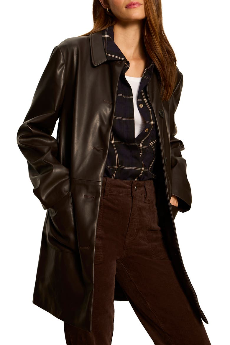 Avid Faux Leather Jacket, Alternate, color, ESPRESSO BROWN MARTINI