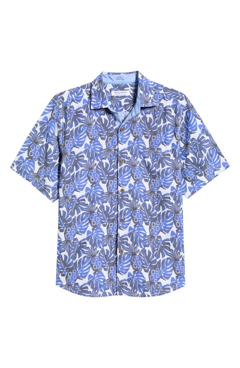 Coastal Ease Piña Party IslandZone® Short Sleeve Button-Up Shirt