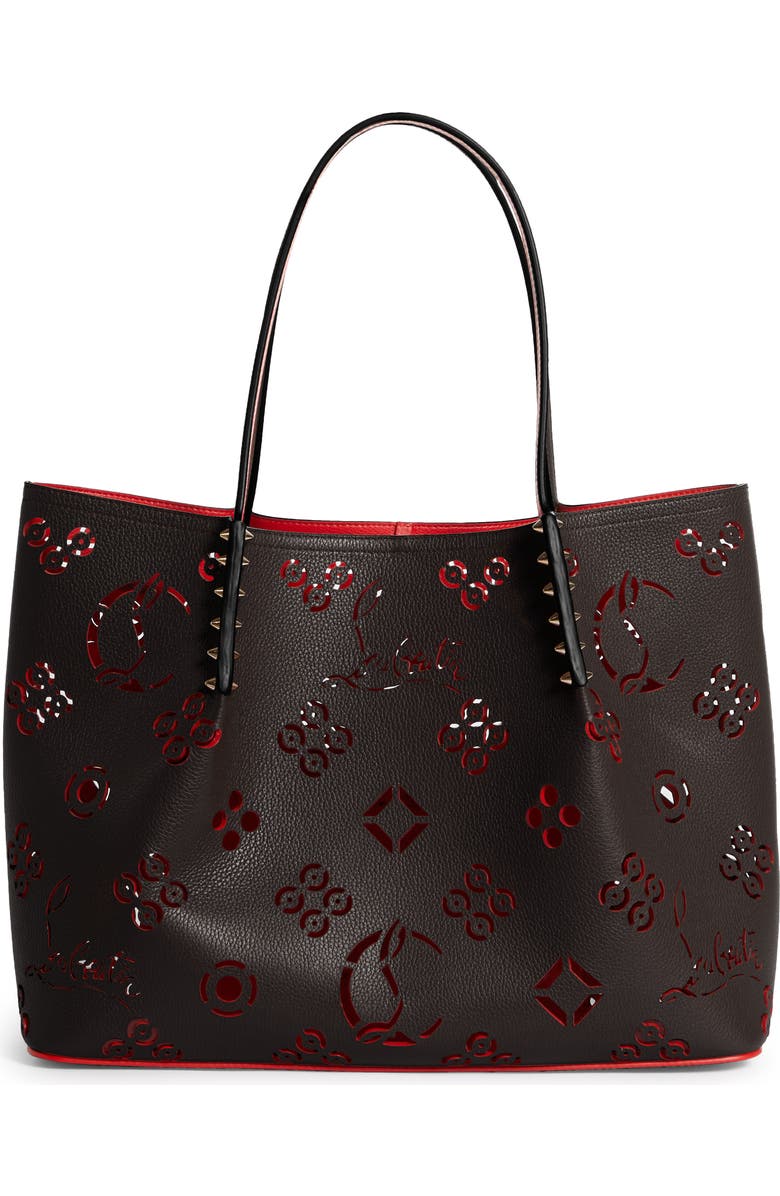 Christian Louboutin Large Cabarock Loubinthesky Perforated Leather Tote, Main, color,