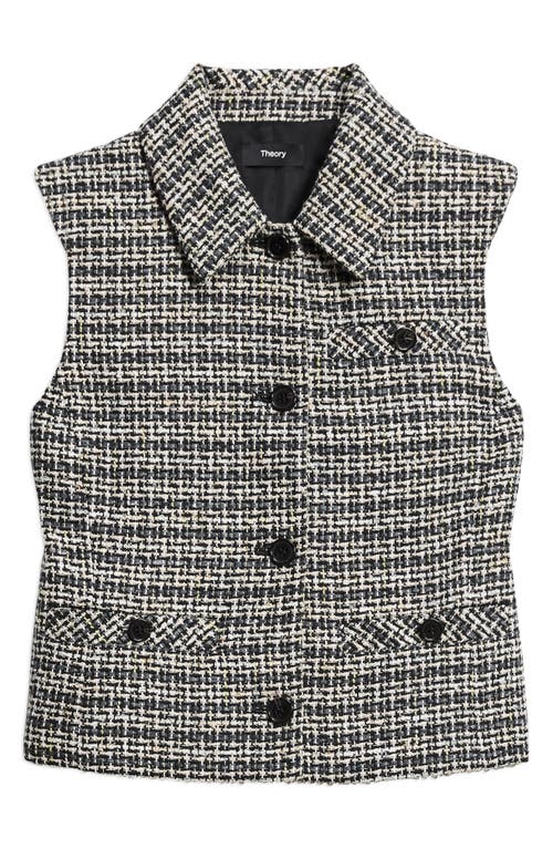 Theory Tweed Vest In Multi