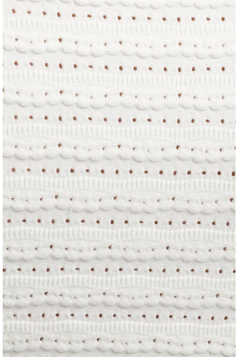 Rogan Pointelle Cardigan, Alternate, color, IVORY