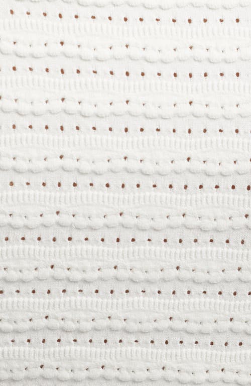 Loveshackfancy Rogan Crewneck Cardigan Sweater In Ivory