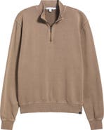 Threads 4 Thought Zack Loose Fit Mineral Wash Quarter Zip Sweatshirt
