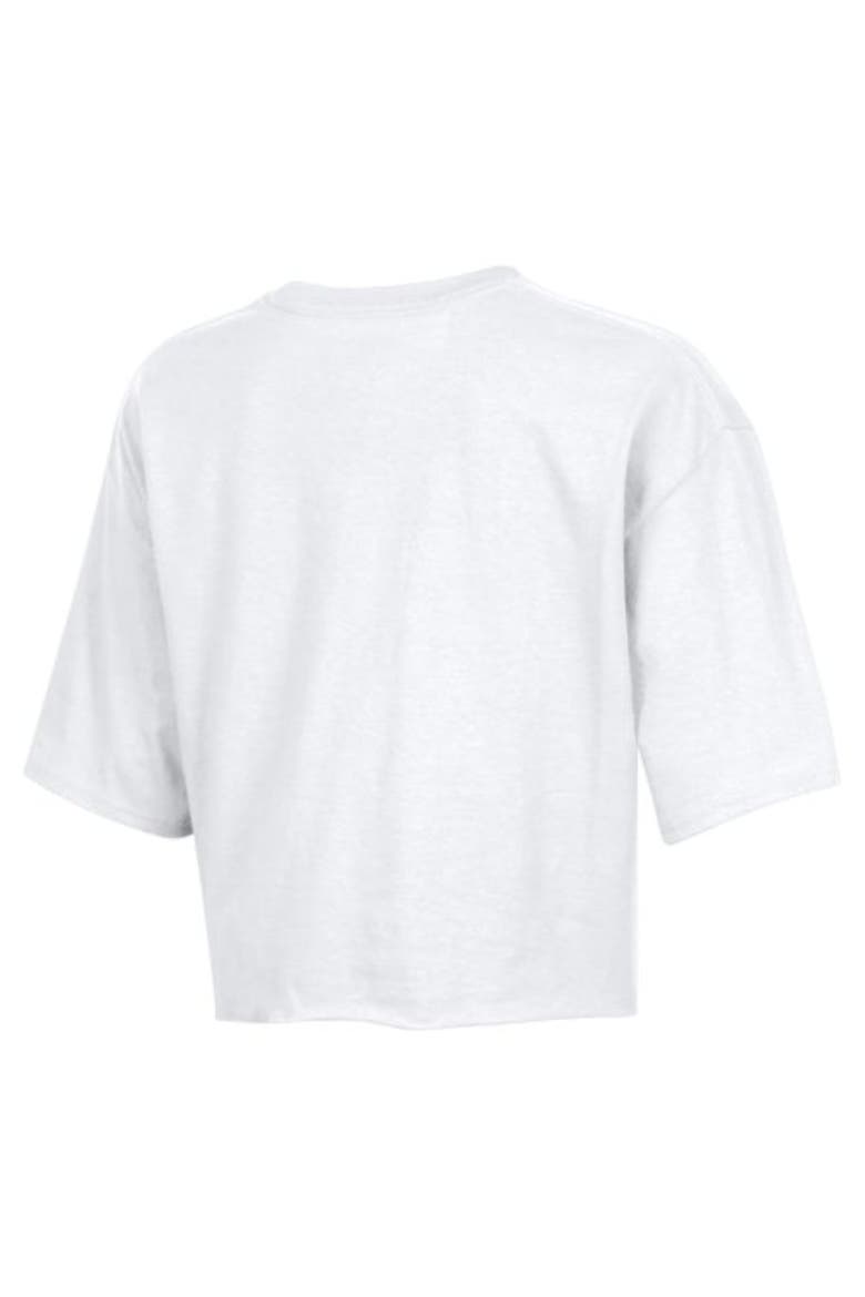Women's Champion White Philadelphia Eagles Star Spangled Cropped T-Shirt, Alternate, color, White