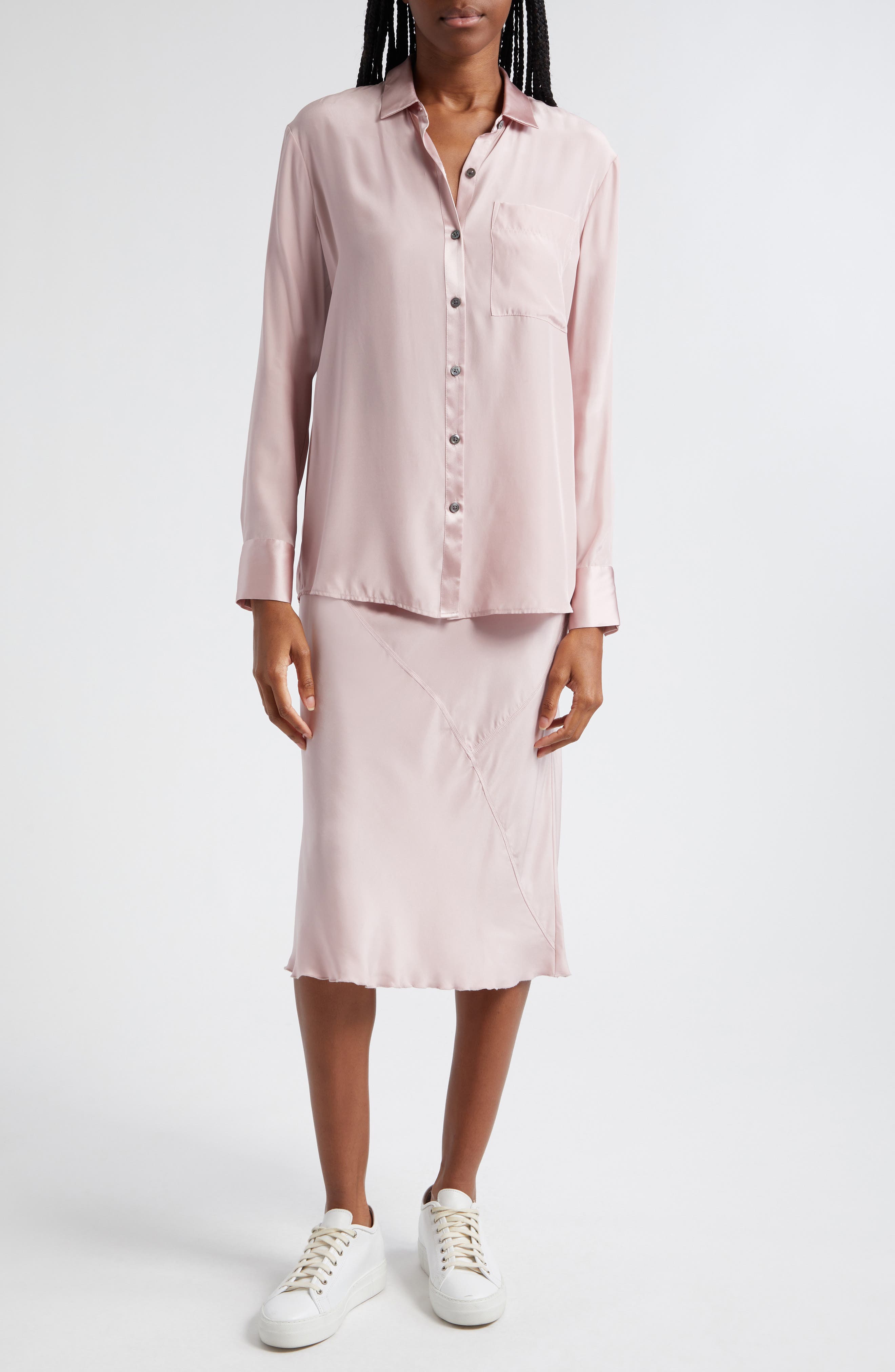 Matte Silk Shirt - image 2