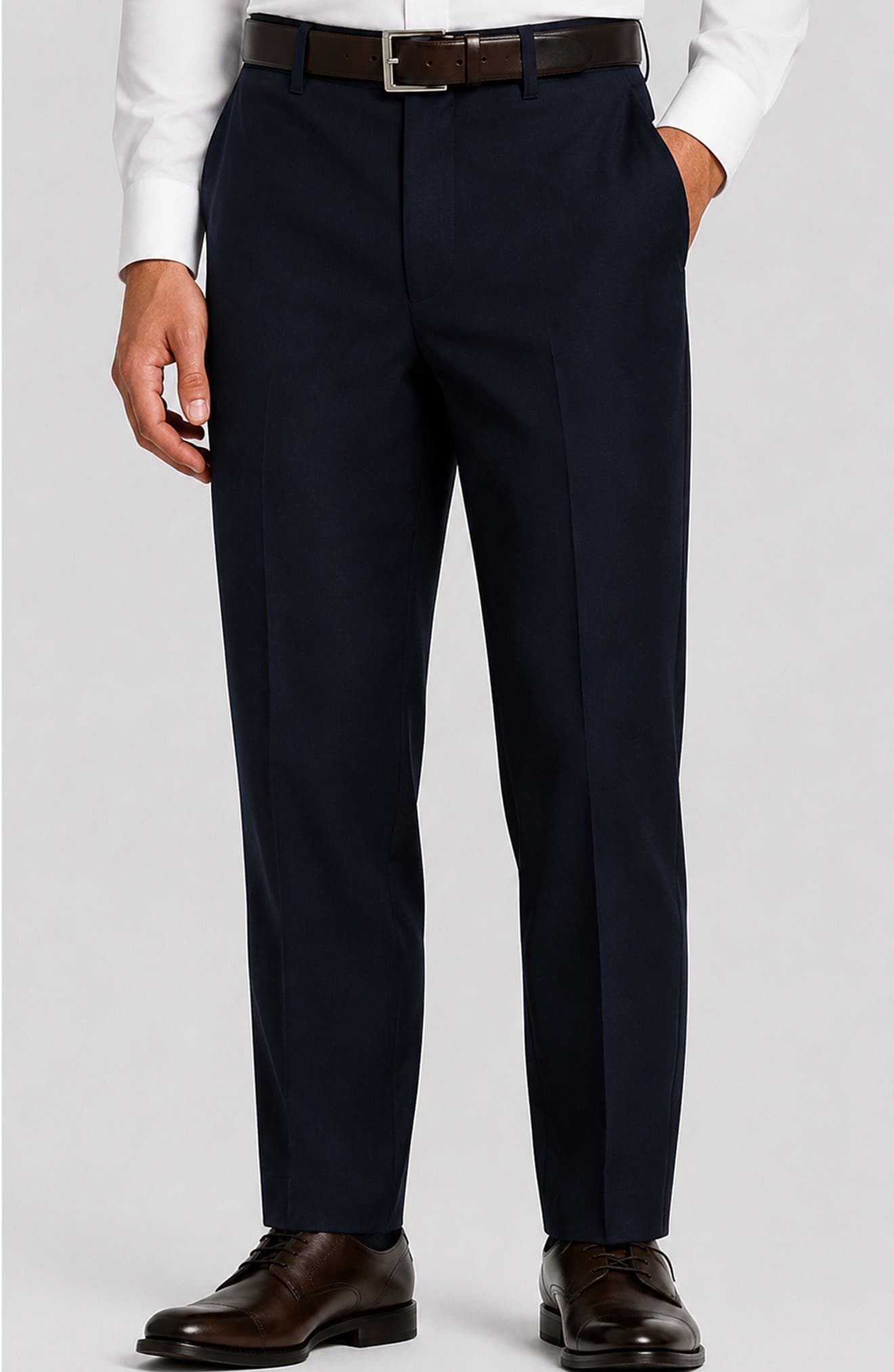 Stefano Modern Fit Wool Trousers