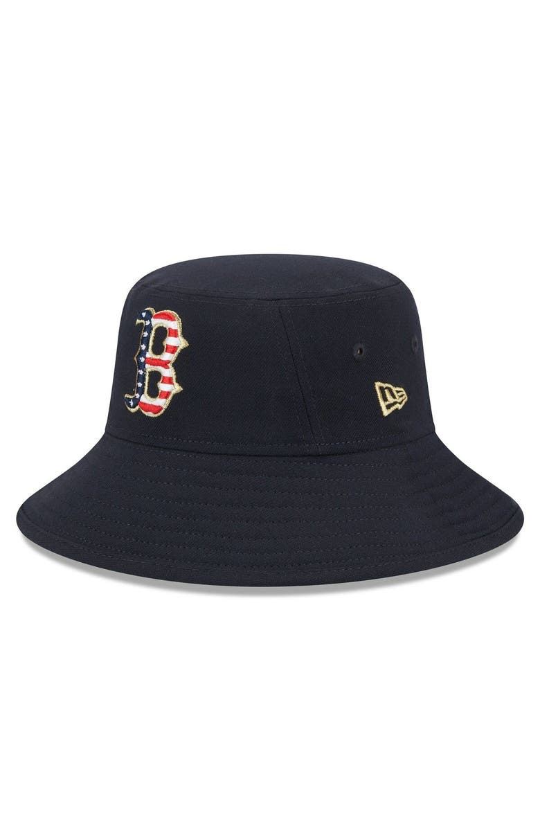 New Era Men's New Era Navy Boston Red Sox 2023 Fourth of July Bucket Hat, Main, color, Navy
