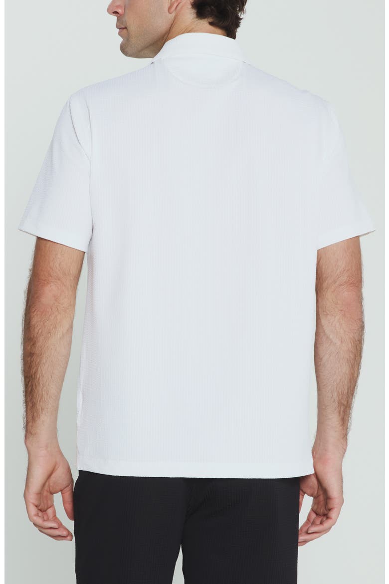 Sutherland Stretch Seersucker Camp Shirt, Alternate, color, IVORY