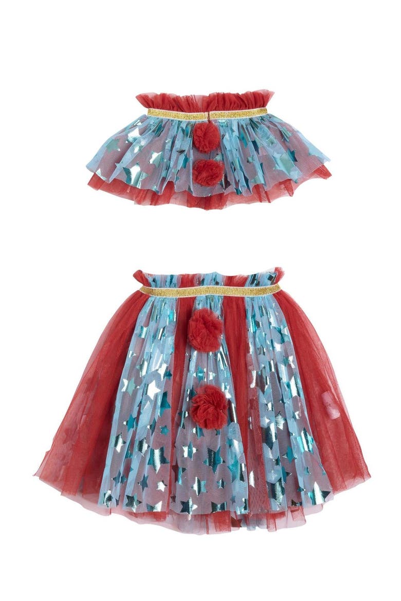 Clown Collar and Tutu for Kids, Main, color, Red