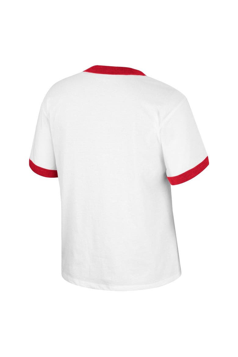 Women's Colosseum x Wrangler White Alabama Crimson Tide Freehand Ringer T-Shirt, Alternate, color, White