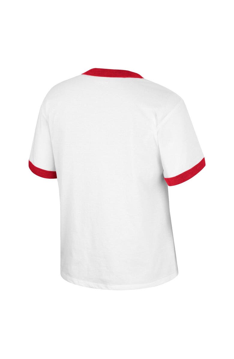 COLOSSEUM X WRANGLER Women's Colosseum x Wrangler White Alabama Crimson Tide Freehand Ringer T-Shirt, Alternate, color, White