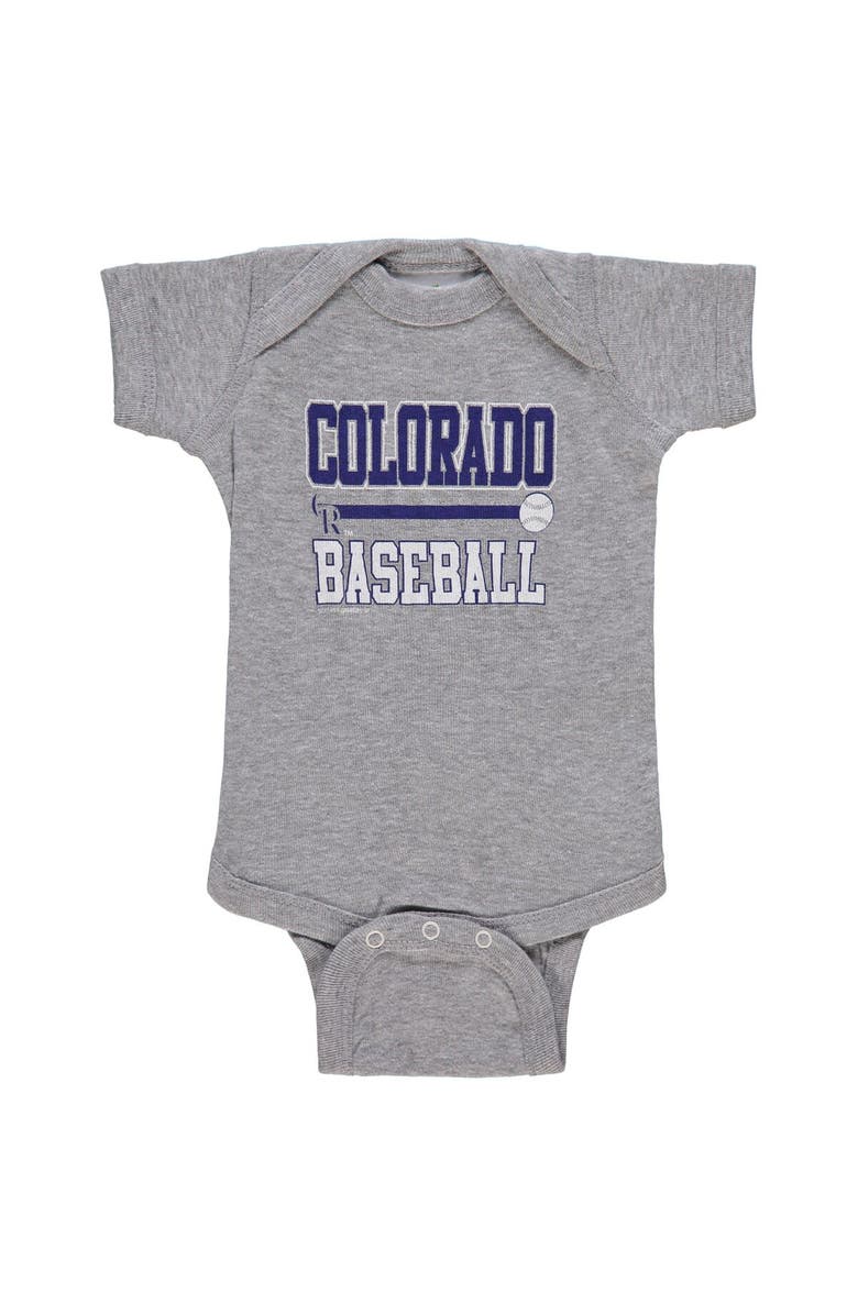 SOFT AS A GRAPE Newborn & Infant Soft as a Grape Black/Gray Colorado Rockies 2-Piece Body Suit, Alternate, color, Black