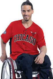 G-III SPORTS BY CARL BANKS Men's G-III Sports by Carl Banks Red Chicago Bulls Adaptive Star Player Fashion Baseball Jersey