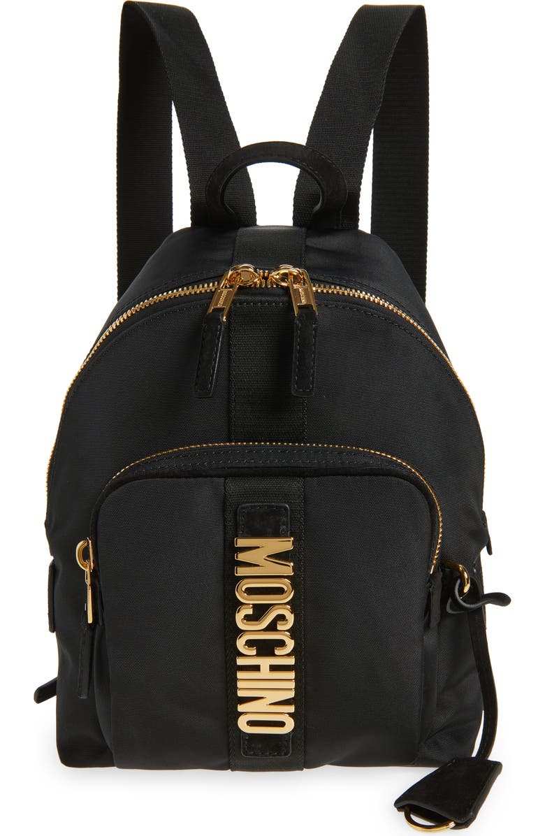 Moschino Carry Me Media Media Backpack, Main, color,