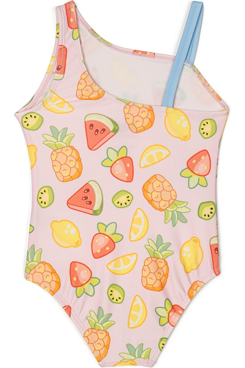 One Piece Bathing Suit, Alternate, color, Bluey Bingo Peach Pink