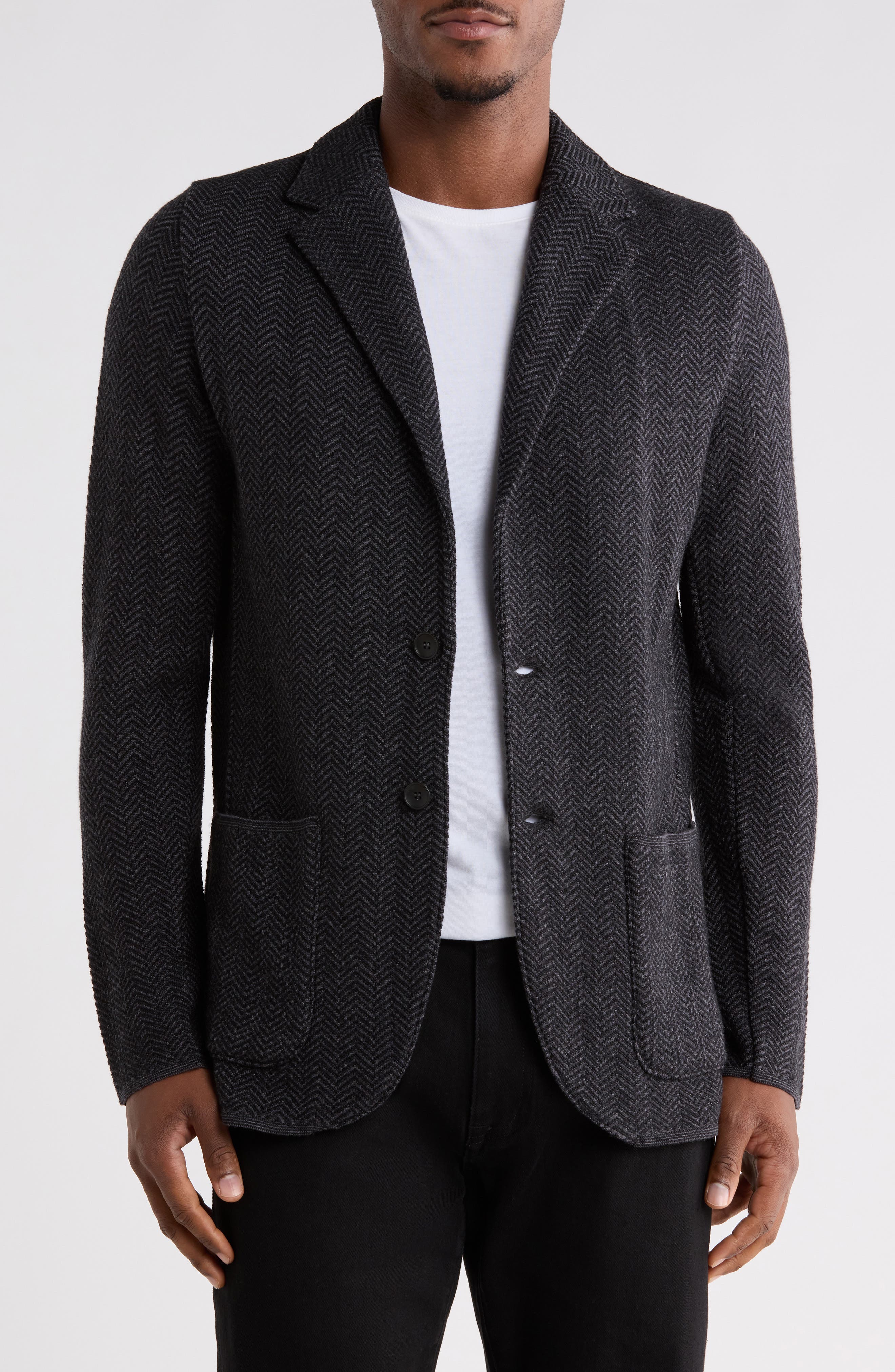 Fortezza Knit Wool Sport Coat