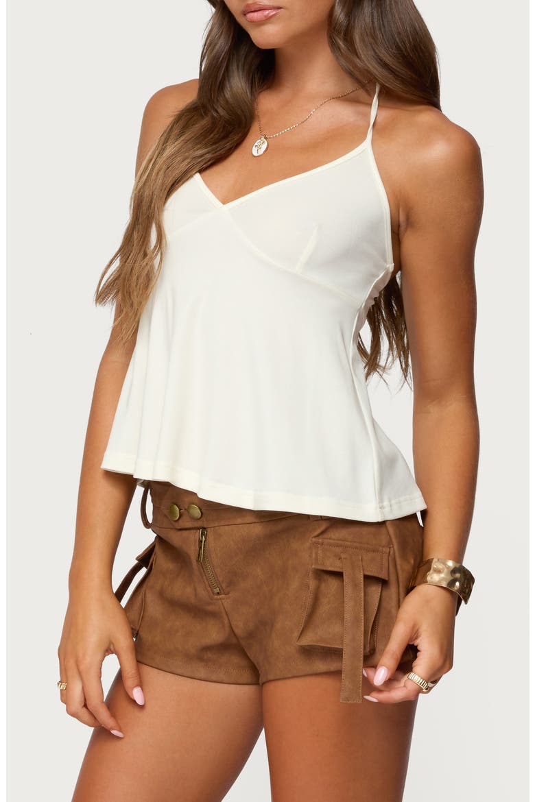 Leonora Babydoll Halter Top, Alternate, color, CREAM
