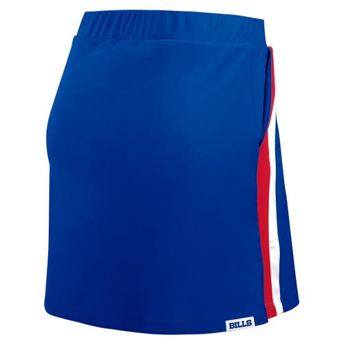 Wear By Erin Andrews Royal Buffalo Bills Stripe Skort In Blue