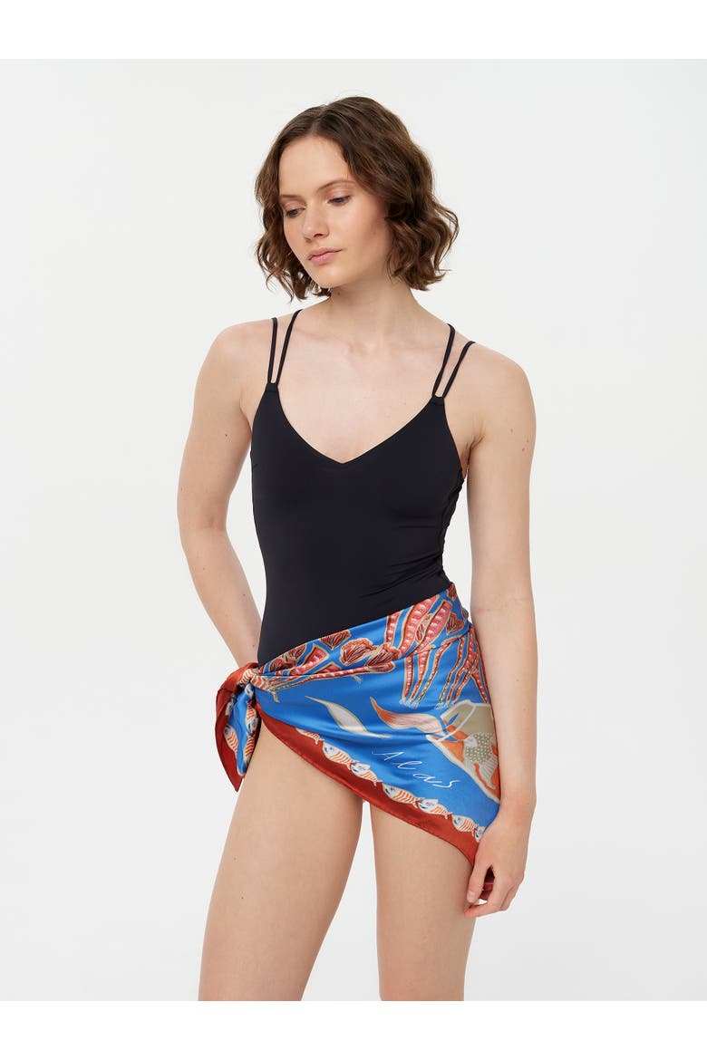 The Reef Silk Bandana, Alternate, color, Print 'the Reef'