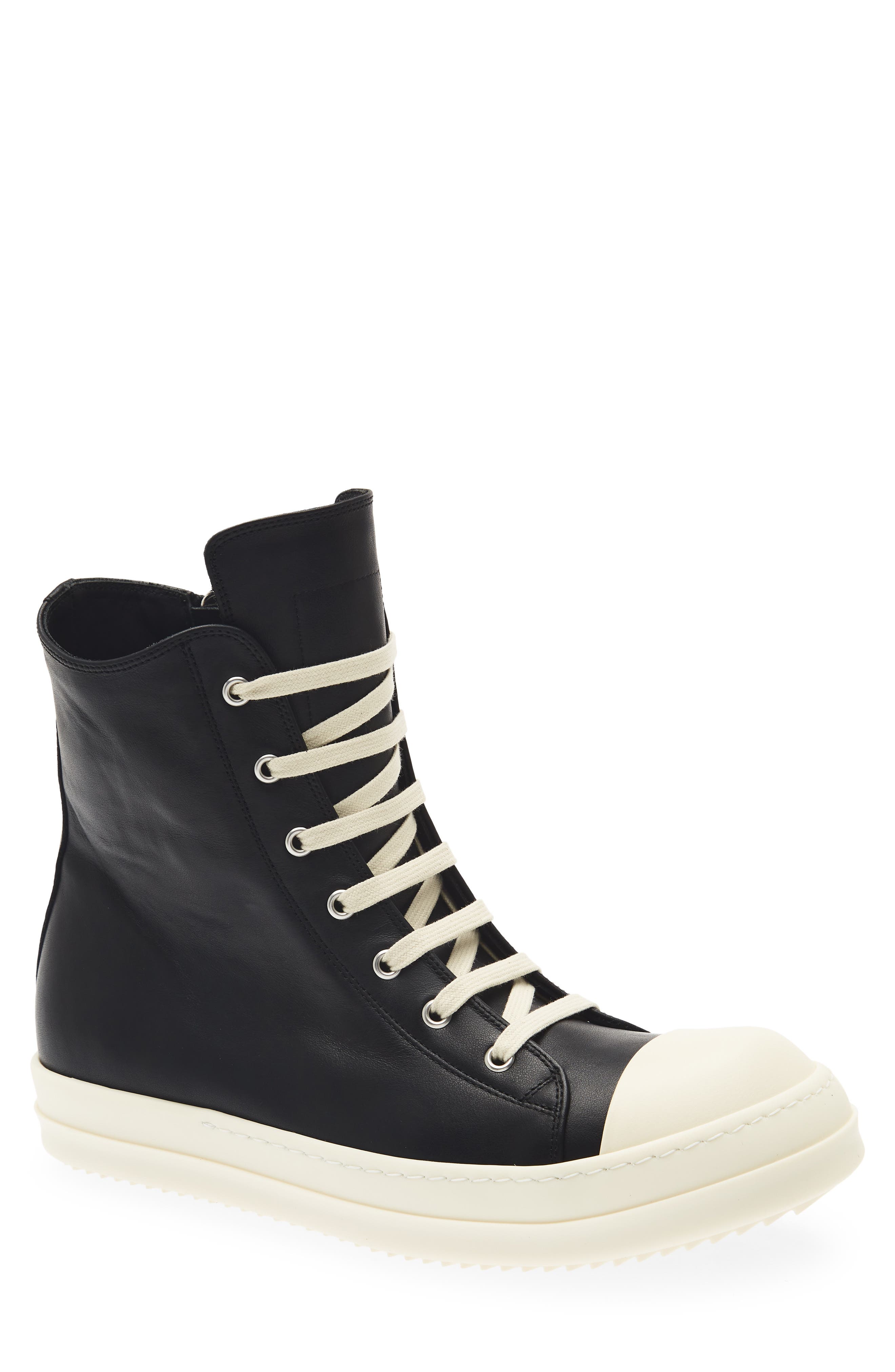 Sneaks High Top Sneaker, Main, color, BLACK/ MILK/ MILK