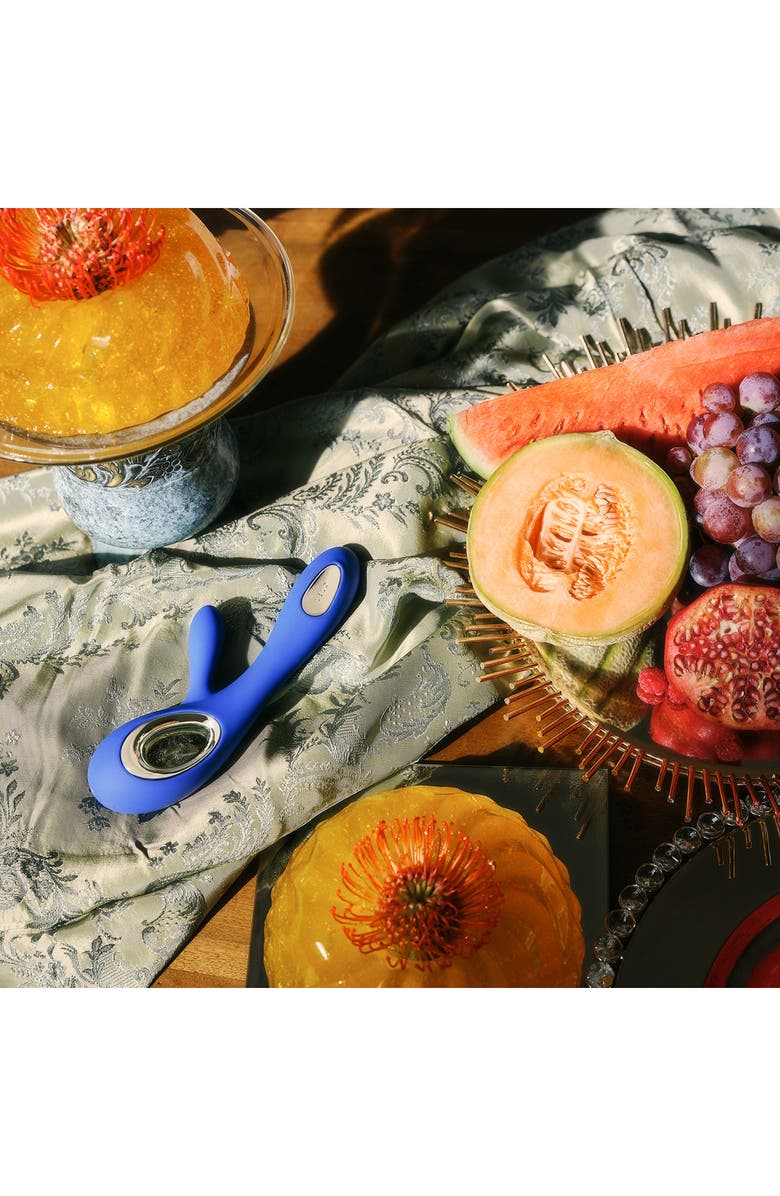 LELO Soraya Wave Dual Stimulator, Alternate, color, Midnight Blue