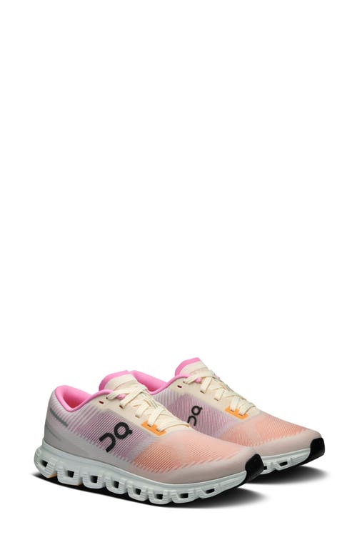 On Vibrant Gradient Sneakers With Cushied Sole In Pink