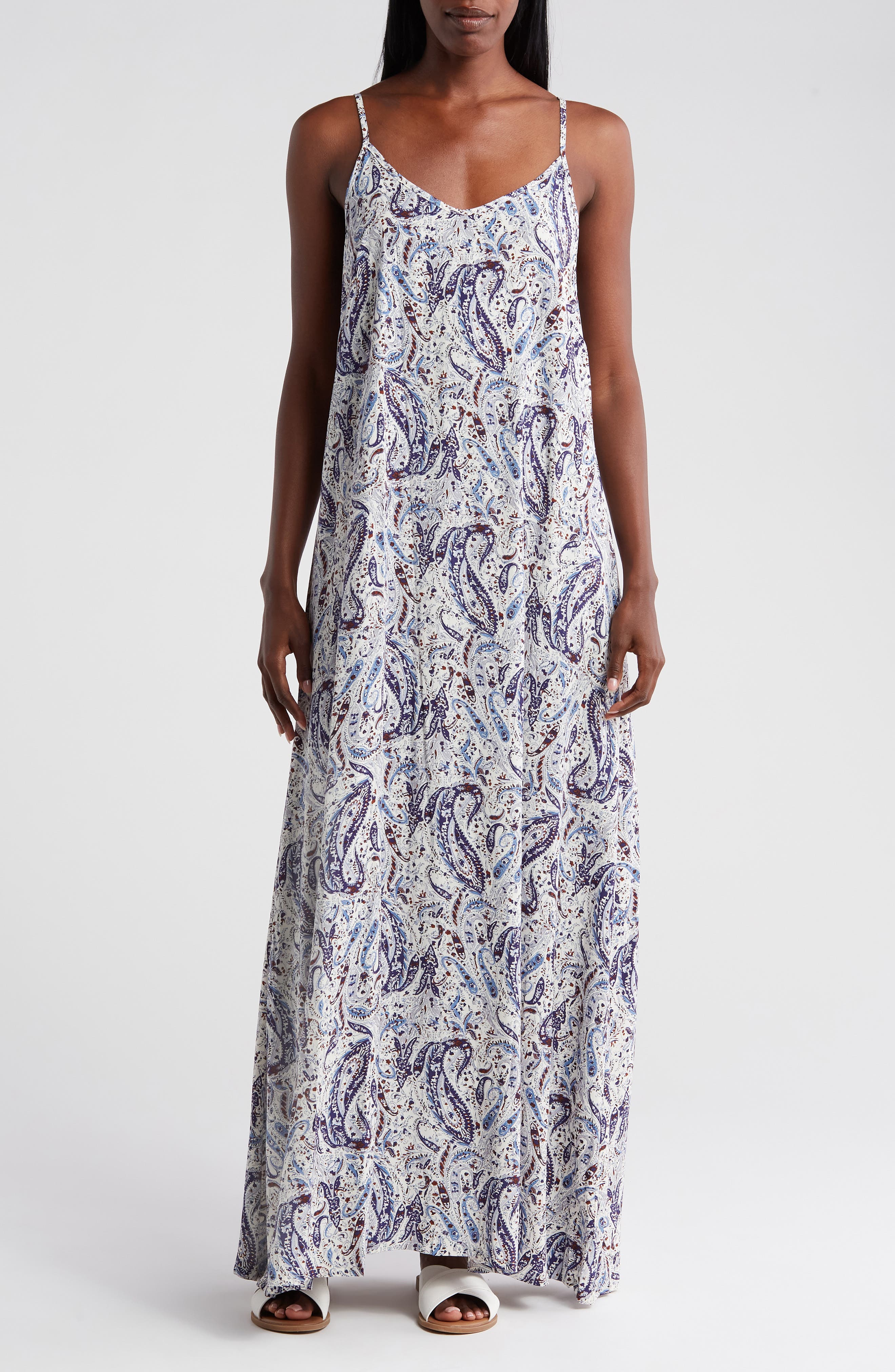 T Tahari Spaghetti Strap Maxi Dress (Women) | Nordstromrack