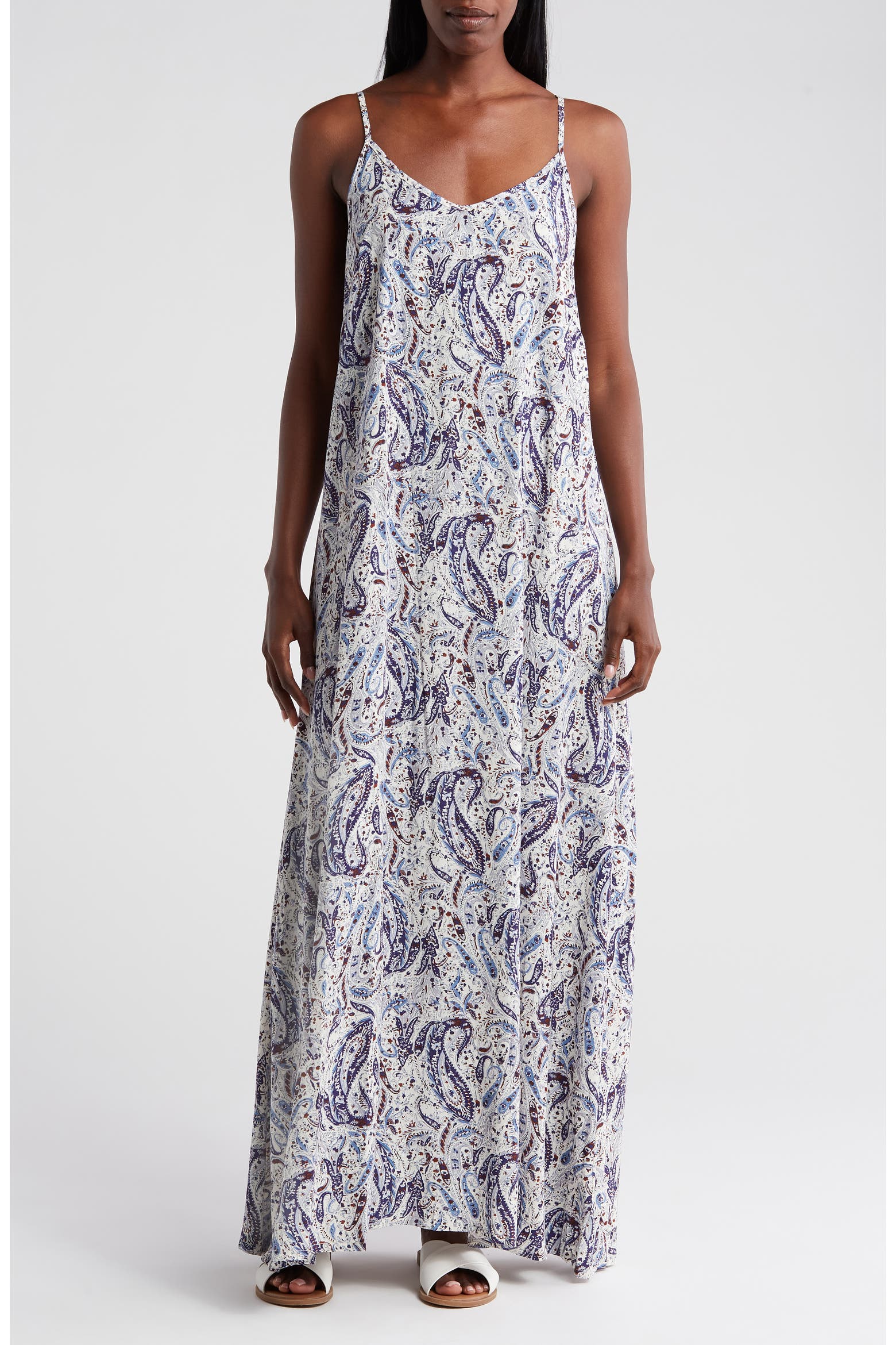 Spaghette Mat T Tahari Spaghetti Strap Maxi Dress (Women) | Nordstromrack