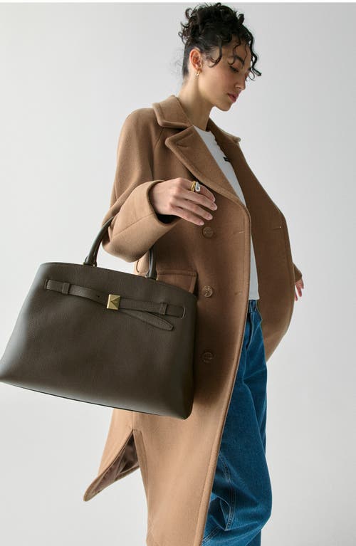 Kate Spade New York Large Deco Pebble Leather Satchel