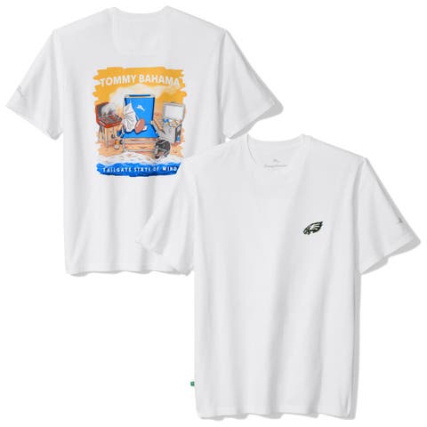 Men's Tommy Bahama White Philadelphia Eagles Tailgate State of Mind T-Shirt