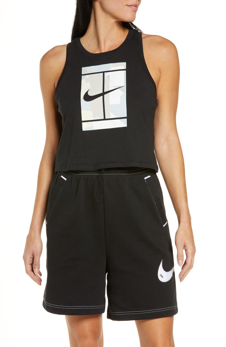 Nike Court Cotton Tank, Main, color, Black