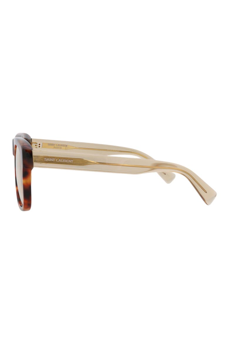 57mm Square Sunglasses, Alternate, color, HAVANA BROWN YELLOW