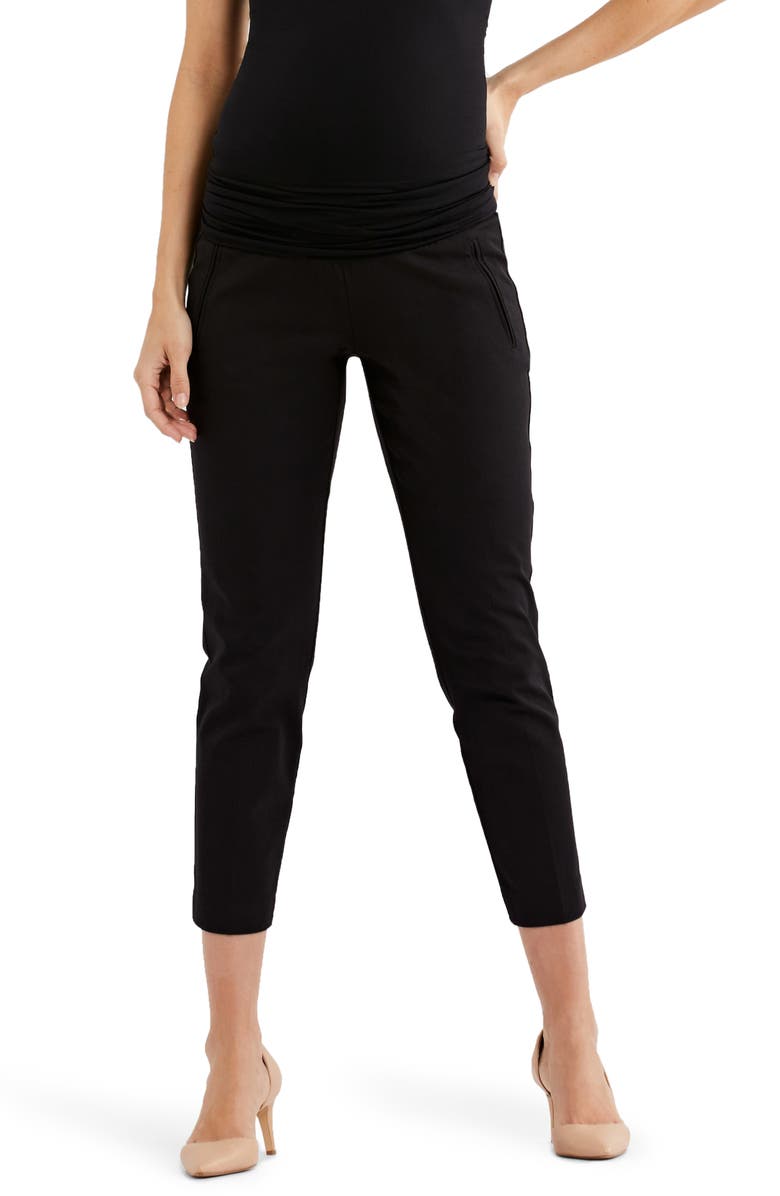 A PEA IN THE POD Curie Secret Fit Crop Maternity Pants, Main, color,
