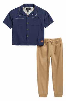 Camp Shirt & Jogger Pants Set